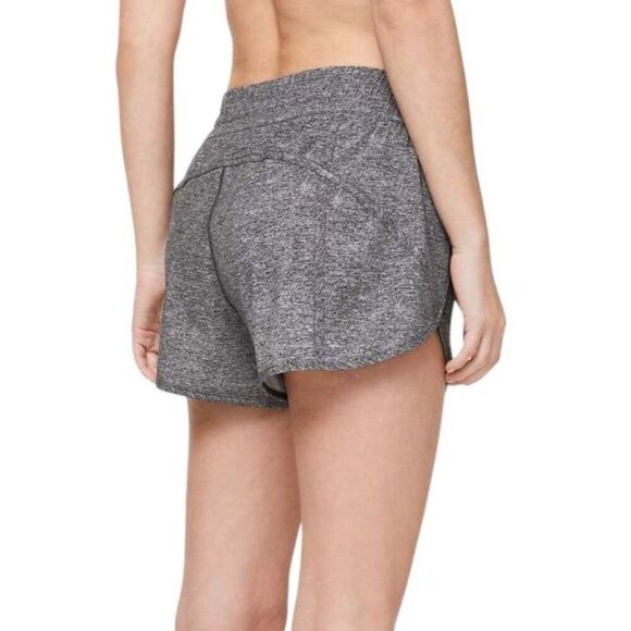 Lululemon Tracker Low-Rise Short 4" *Heather Lux Multi Black - Picture 5 of 8
